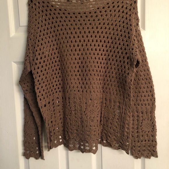 Jeanne Pierre Open Lace Crochet Sweater - Picture 2 of 3